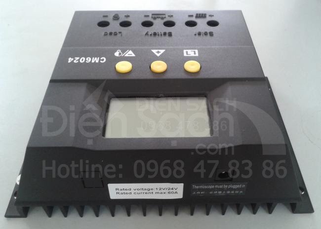 Bộ điều khiển sạc mặt trời 60A 12V/24V LCD