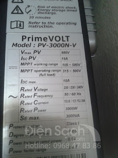 Inverter hòa lưới 3kW PrimeVolt